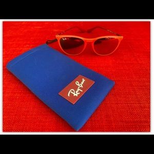 Hot Pink Mirror Ray-Ban Kids Erika Sunglasses